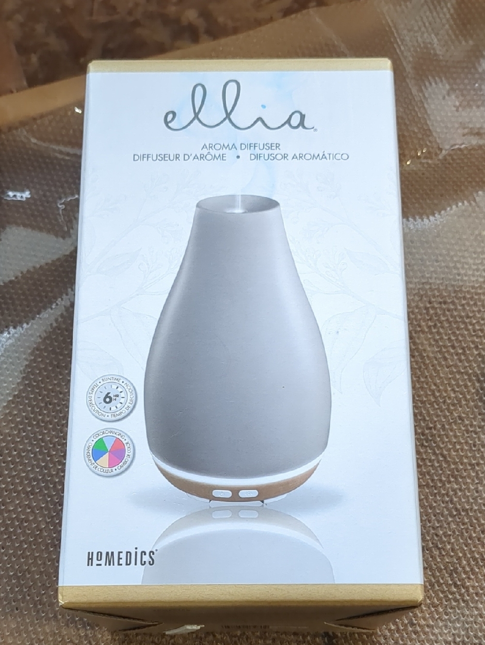 Ellia Aroma Diffuser in Light Gray